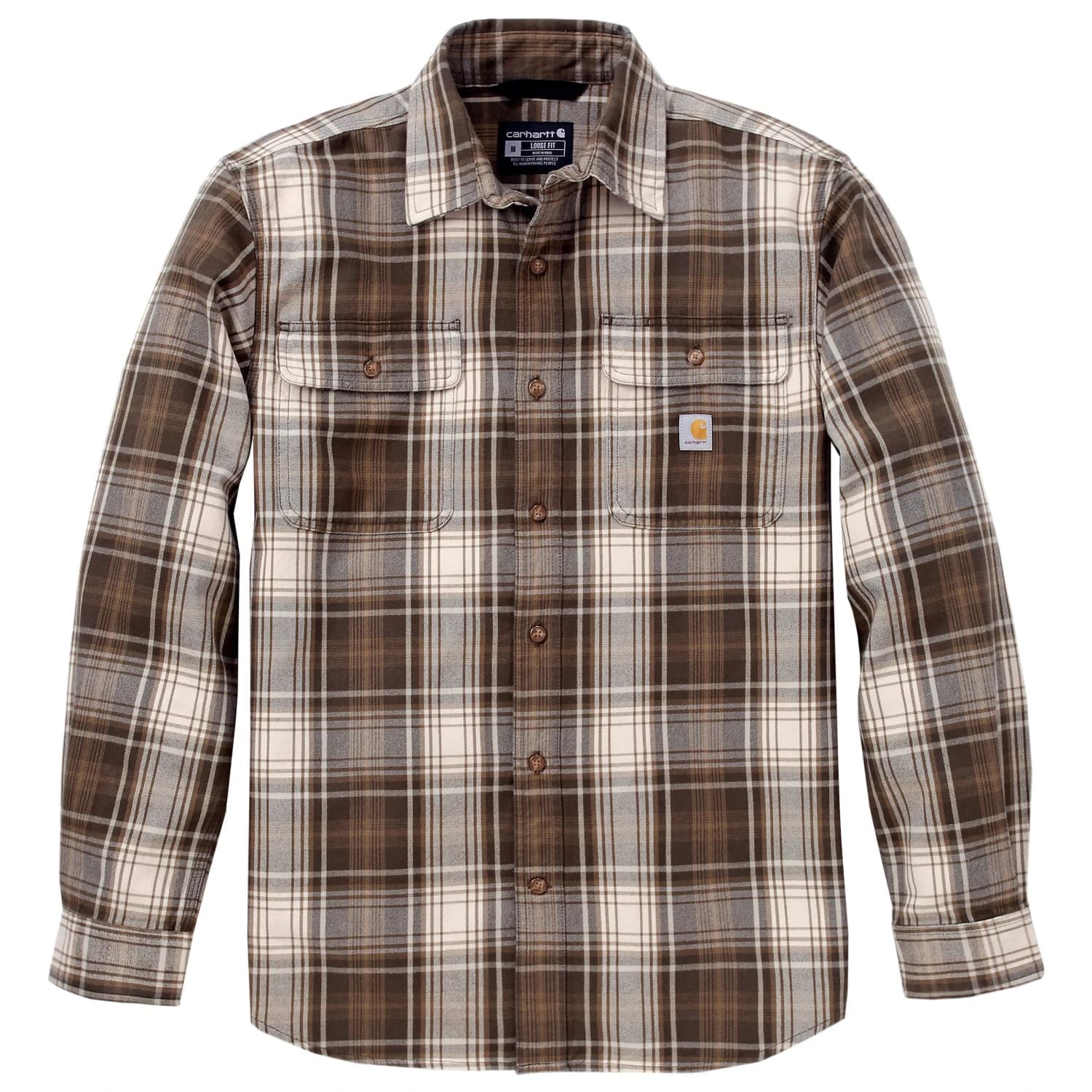 Риза с копчета Carhartt L/S Plaid Shirt - Burnished Logs
