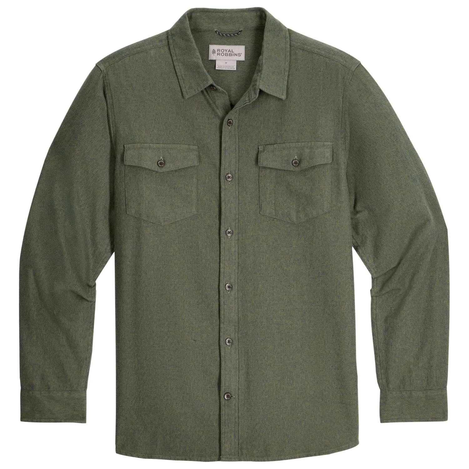 Риза с копчета Royal Robbins Bristol Organic Cotton Twill L/S Shirt - Fiddlehead