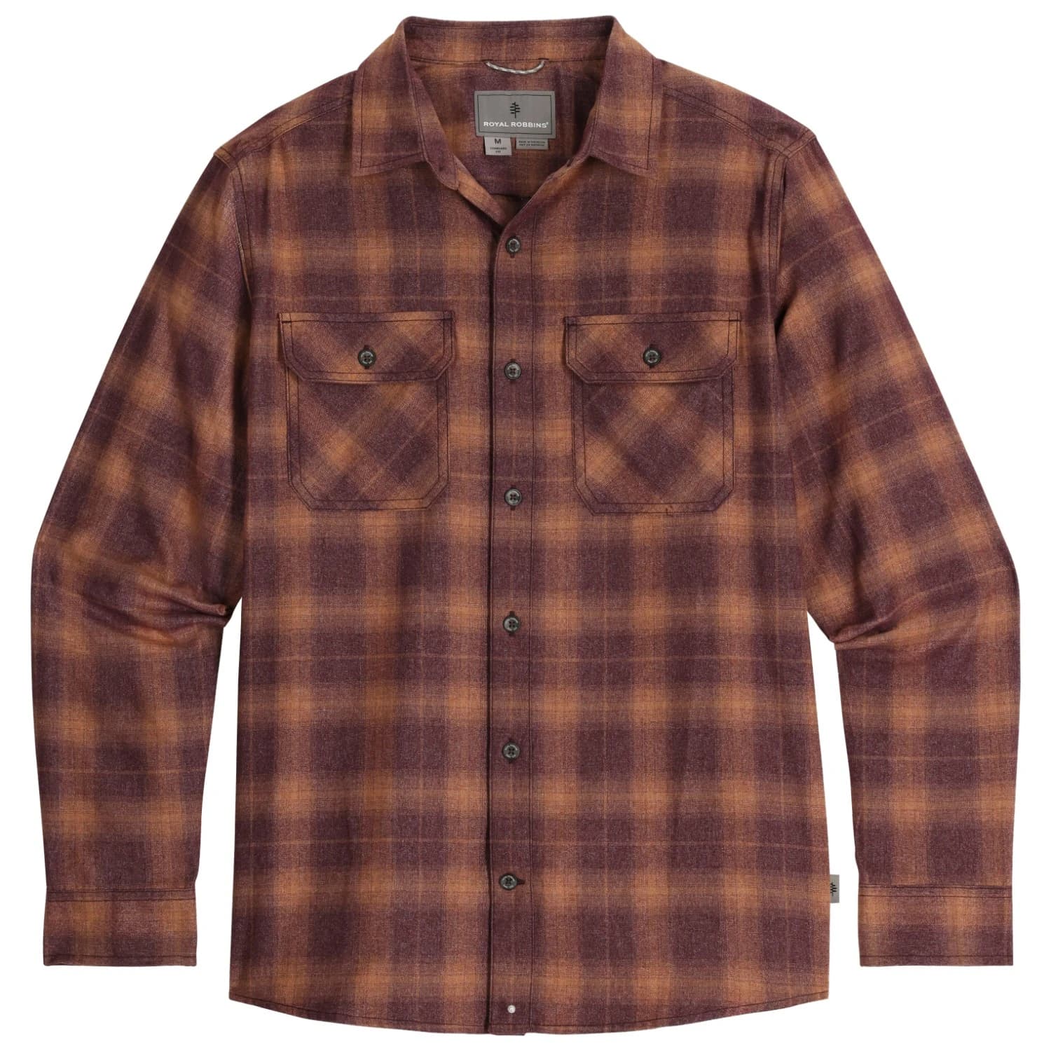 Мъжка риза с копчета Royal Robbins Vogelsang L/S Shirt - Loganberry Round Top Pld
