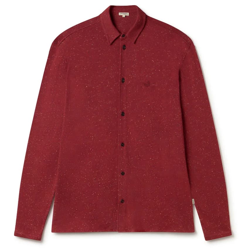 Мъжка риза с копчета Twothirds Bleiksoya Shirt - Zifandel Wine