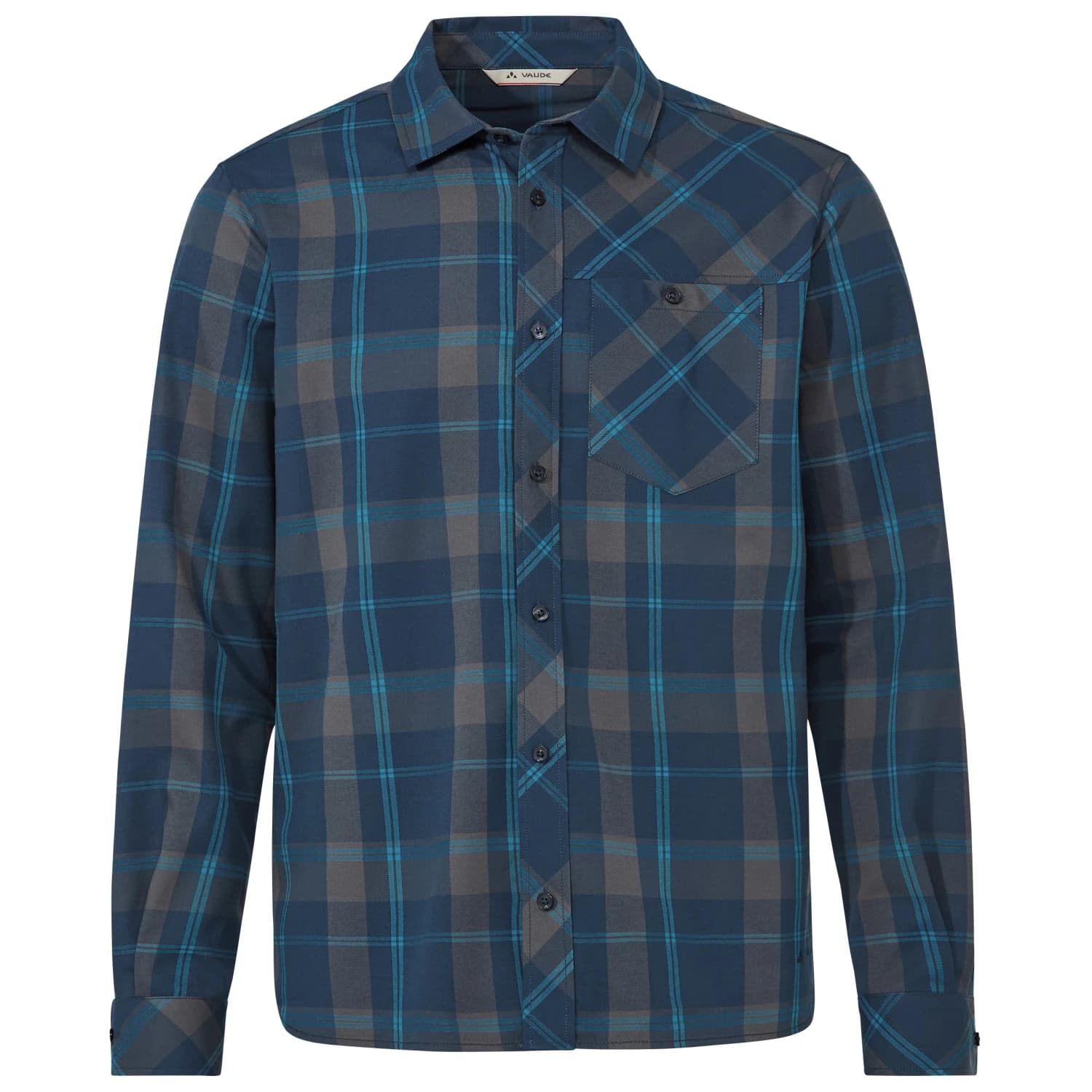 Мъжка риза с копчета Vaude Neshan L/S Shirt IV Shirt - Caspian Blue