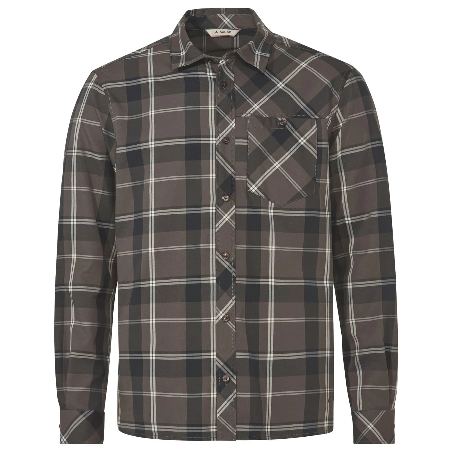 Мъжка риза с копчета Vaude Neshan L/S Shirt IV Shirt - Deer Brown