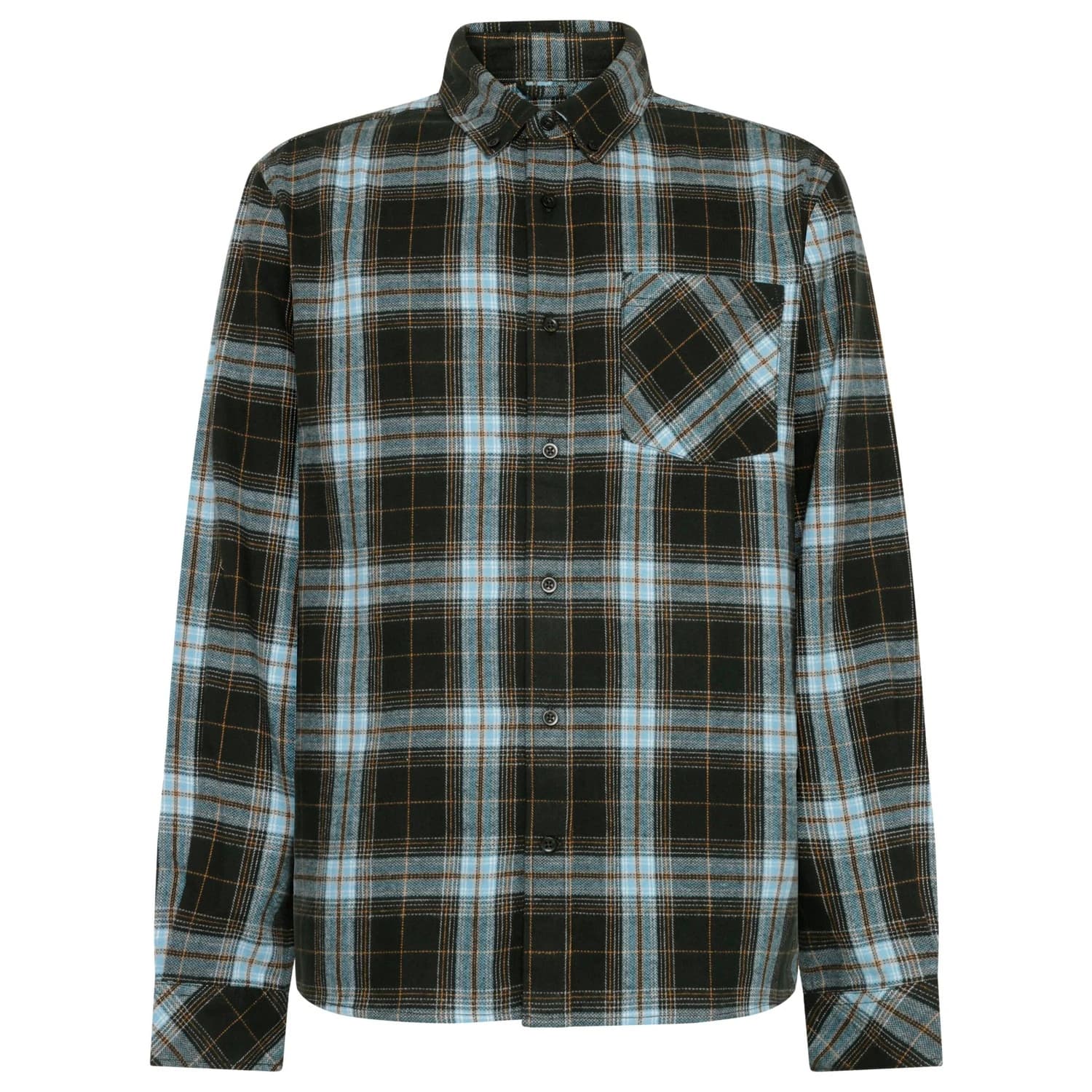 Мъжка риза с копчета KnowledgeCotton Apparel Regular Fit Checkered Shirt - Green Check
