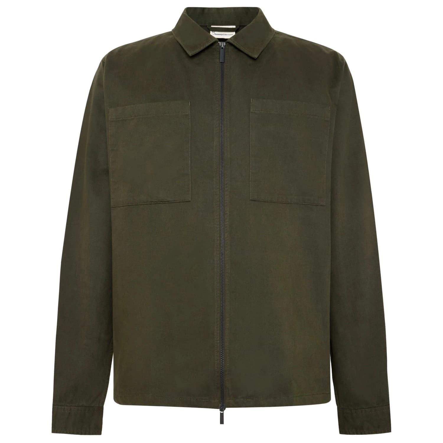 Мъжка риза с копчета Knowledgecotton apparel Regular Fit Twill Overshirt Shirt - Forrest Night