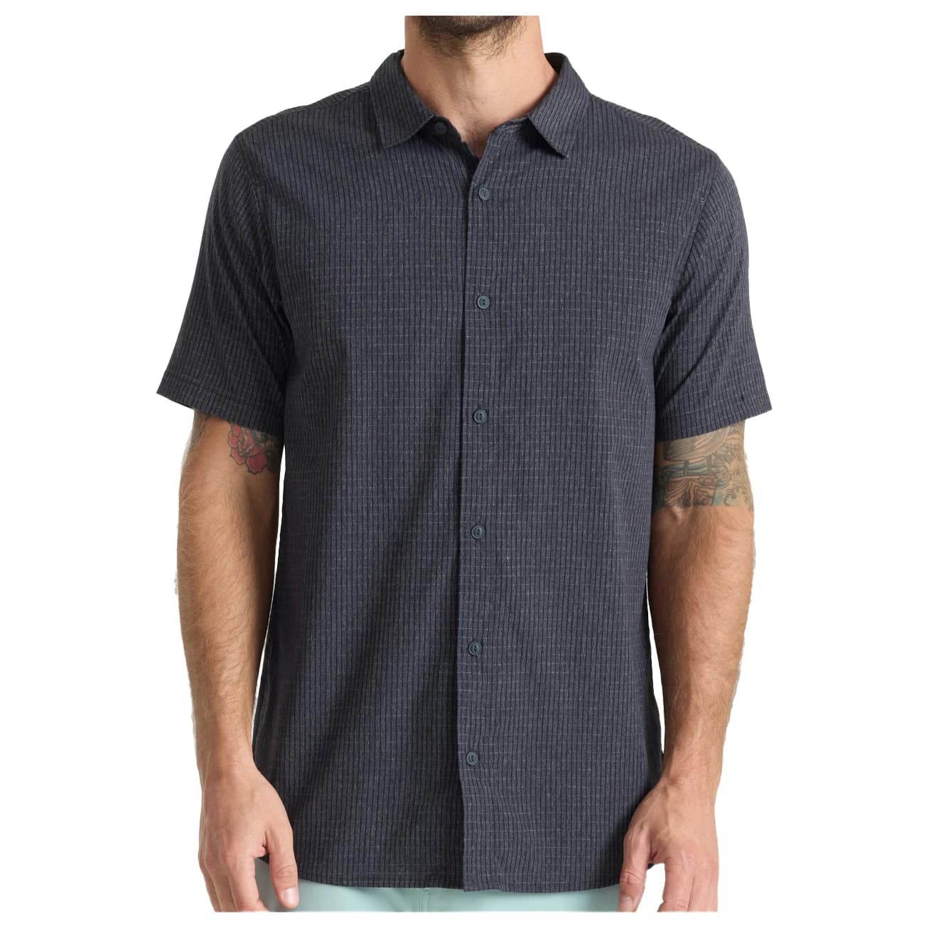 Мъжка риза с копчета Roark Bless Up Shirt - Black 2