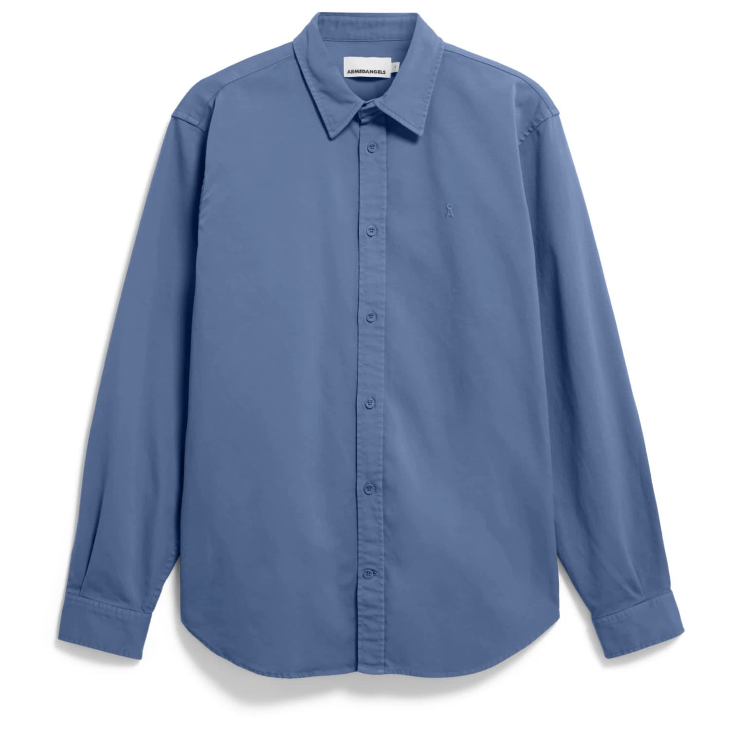Мъжка риза с копчета ARMEDANGELS Giaalo GMT Dye Shirt - Nightshadow