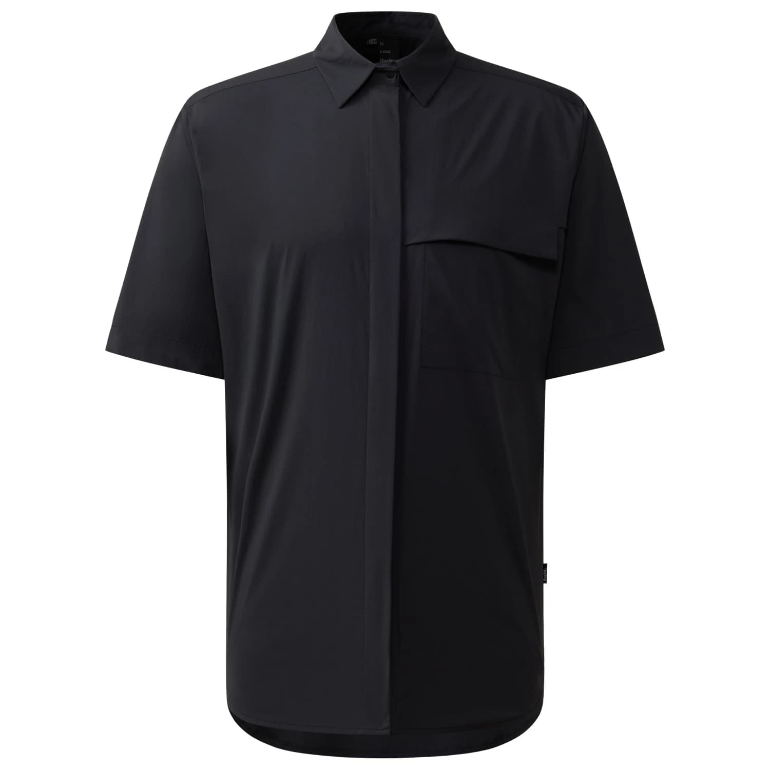 Мъжка риза с копчета Haglöfs Salo Shirt S/S II Shirt - True Black