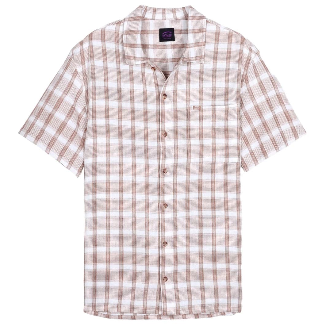 Мъжка риза с копчета Oxbow Coaster Short Sleeves Shirt - Malt