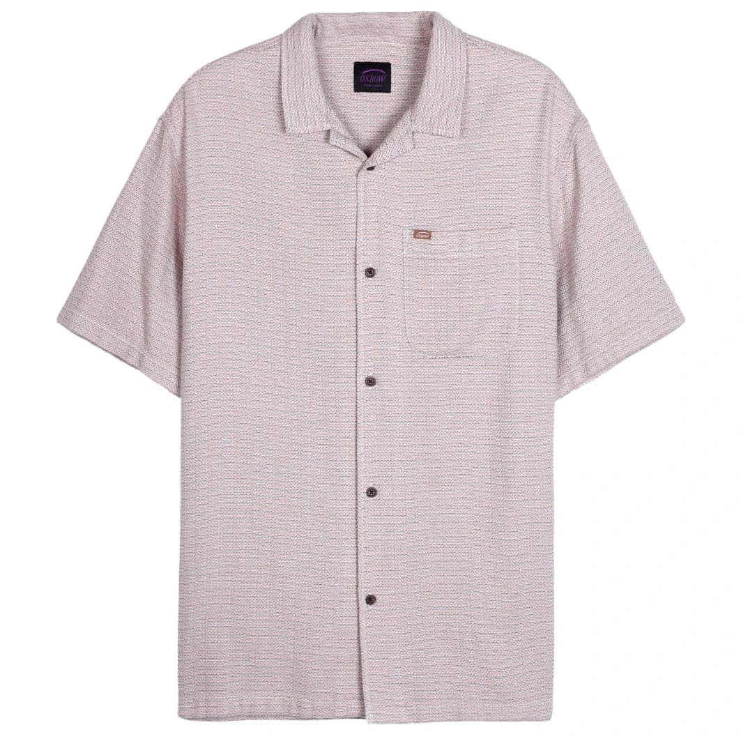 Мъжка риза с копчета Oxbow Poolhouse Short Sleeves Shirt - Driftwood