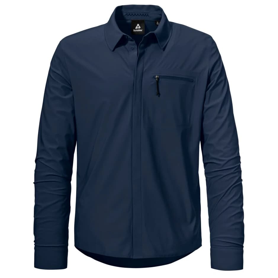 Мъжка риза с копчета Schöffel Jersey Shirt Style Calmay Shirt - Navy Blazer