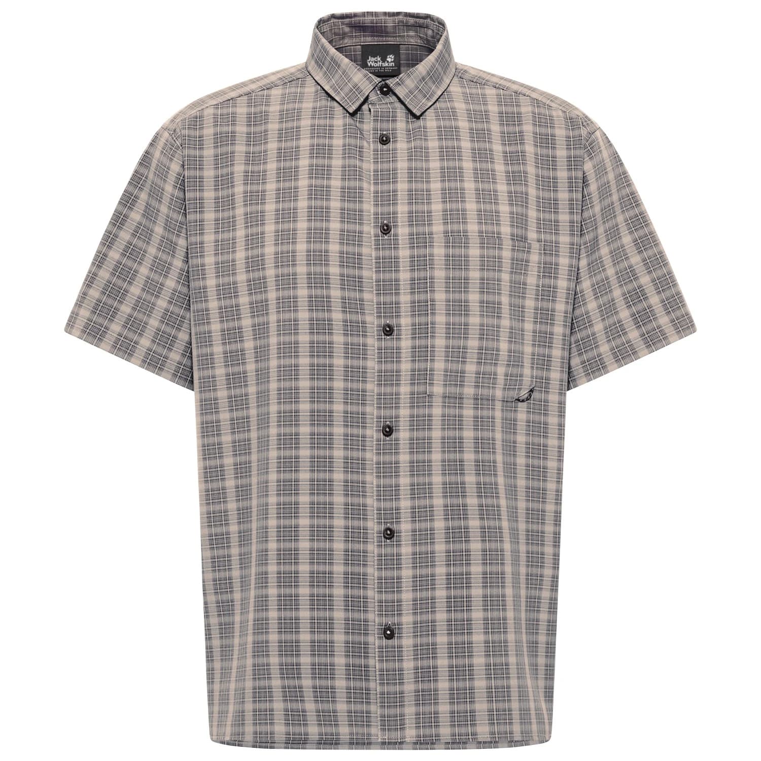 Мъжка риза с копчета Jack Wolfskin Meseta Shirt - Phantom Checks