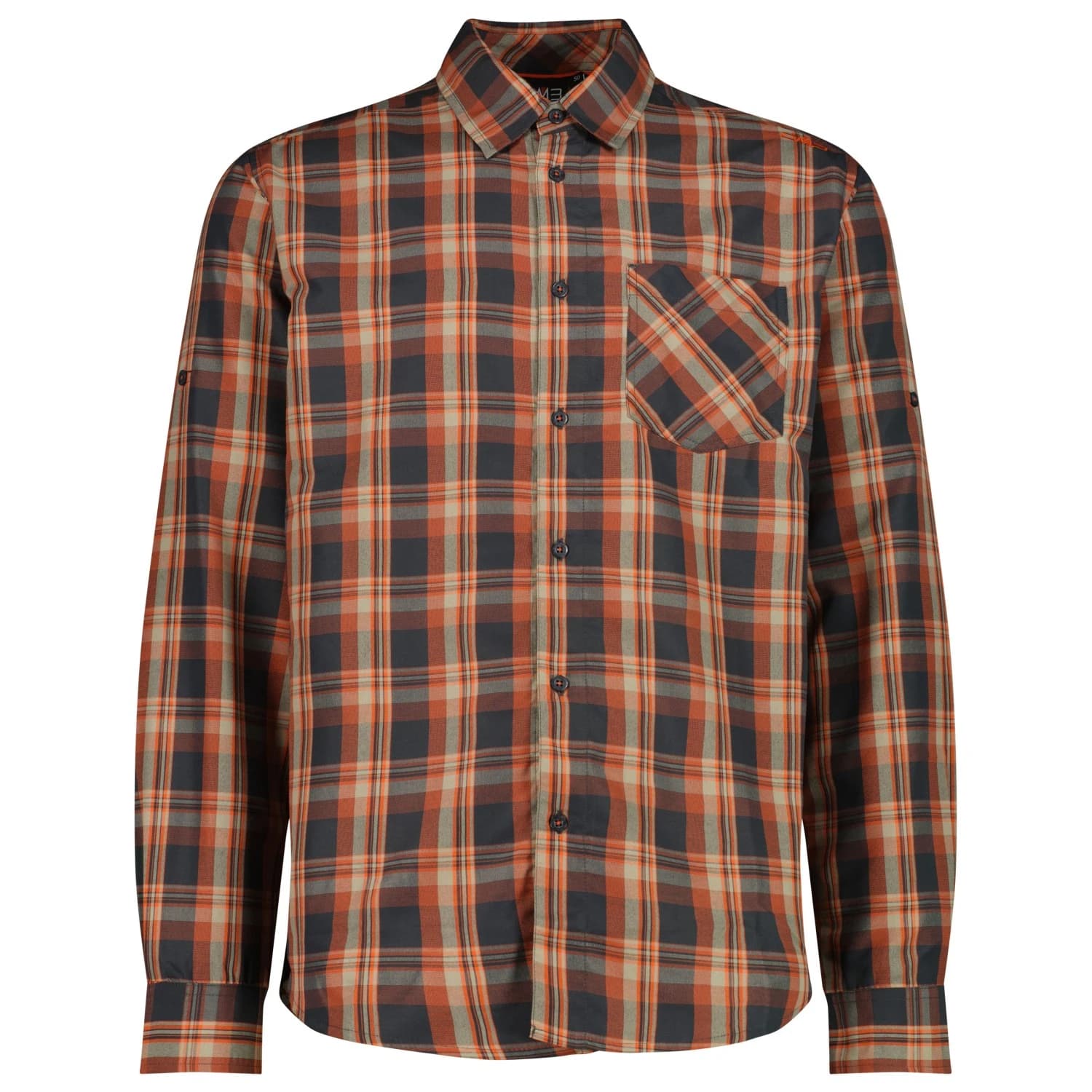 Мъжка риза с копчета Cmp Shirt Long Sleeves Shirt - Antracite / Orange / Corda