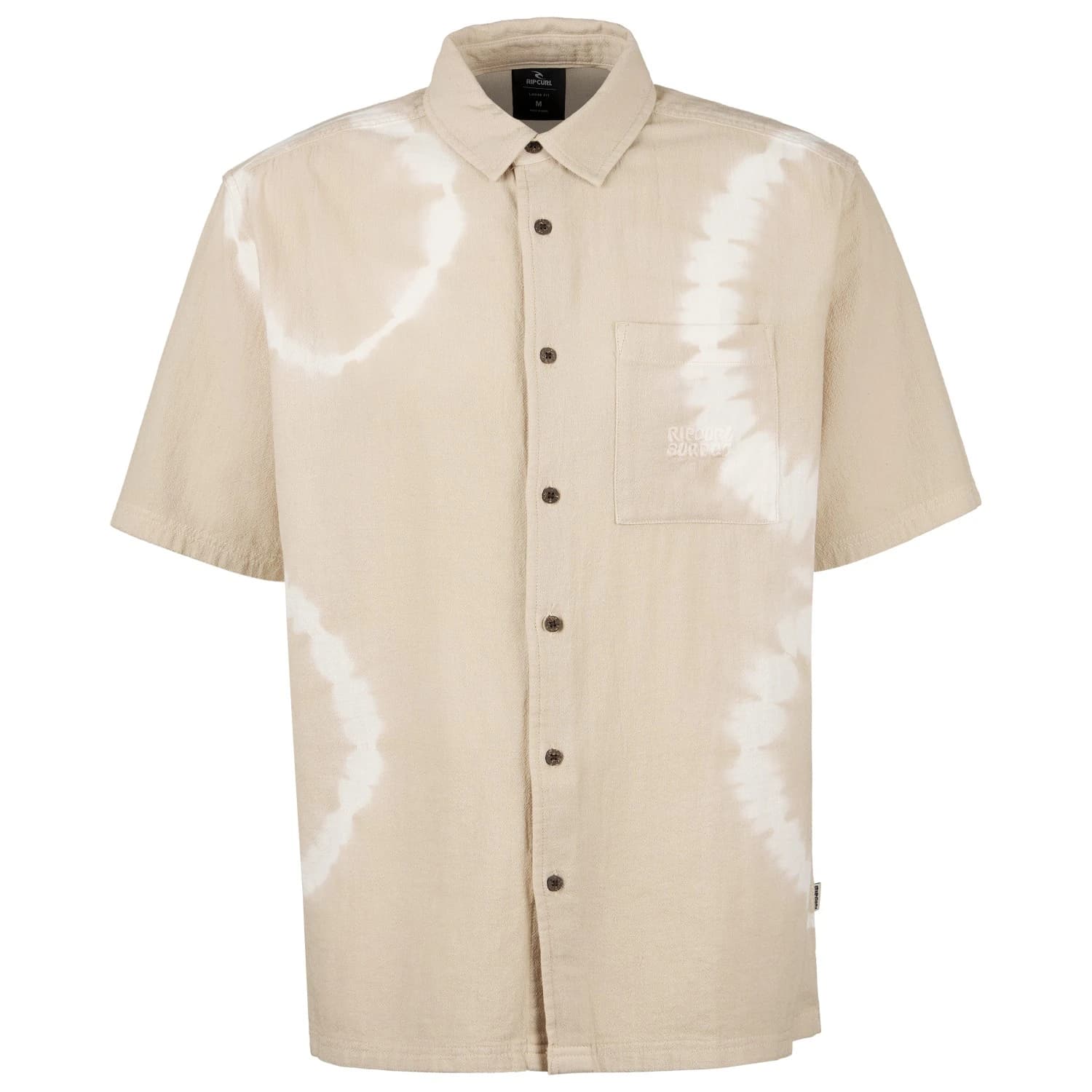 Мъжка риза с копчета Rip Curl Pacific Rinse S/S Shirt - Bone