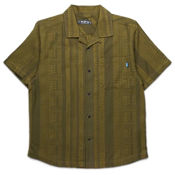 Мъжка риза с копчета KAVU Castaway Shirt - Kelp Dobby