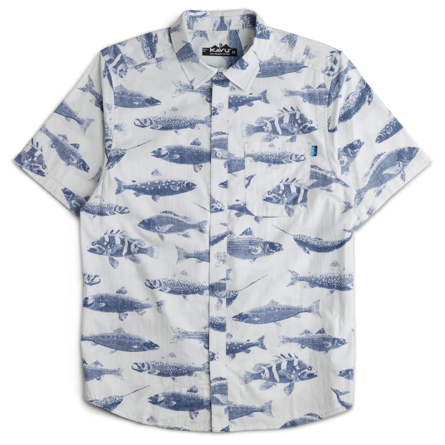 Мъжка риза с копчета Kavu Topspot Shirt - Big Blue Fish