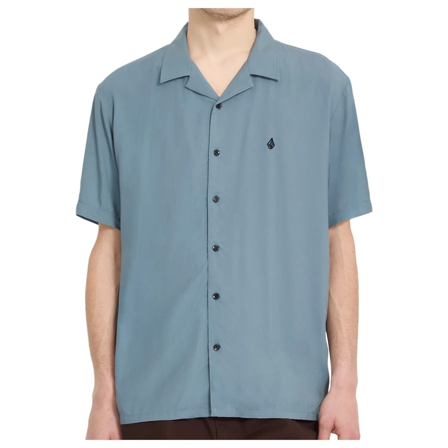 Мъжка риза с копчета Volcom Single Stone S/S Shirt - Tradewinds