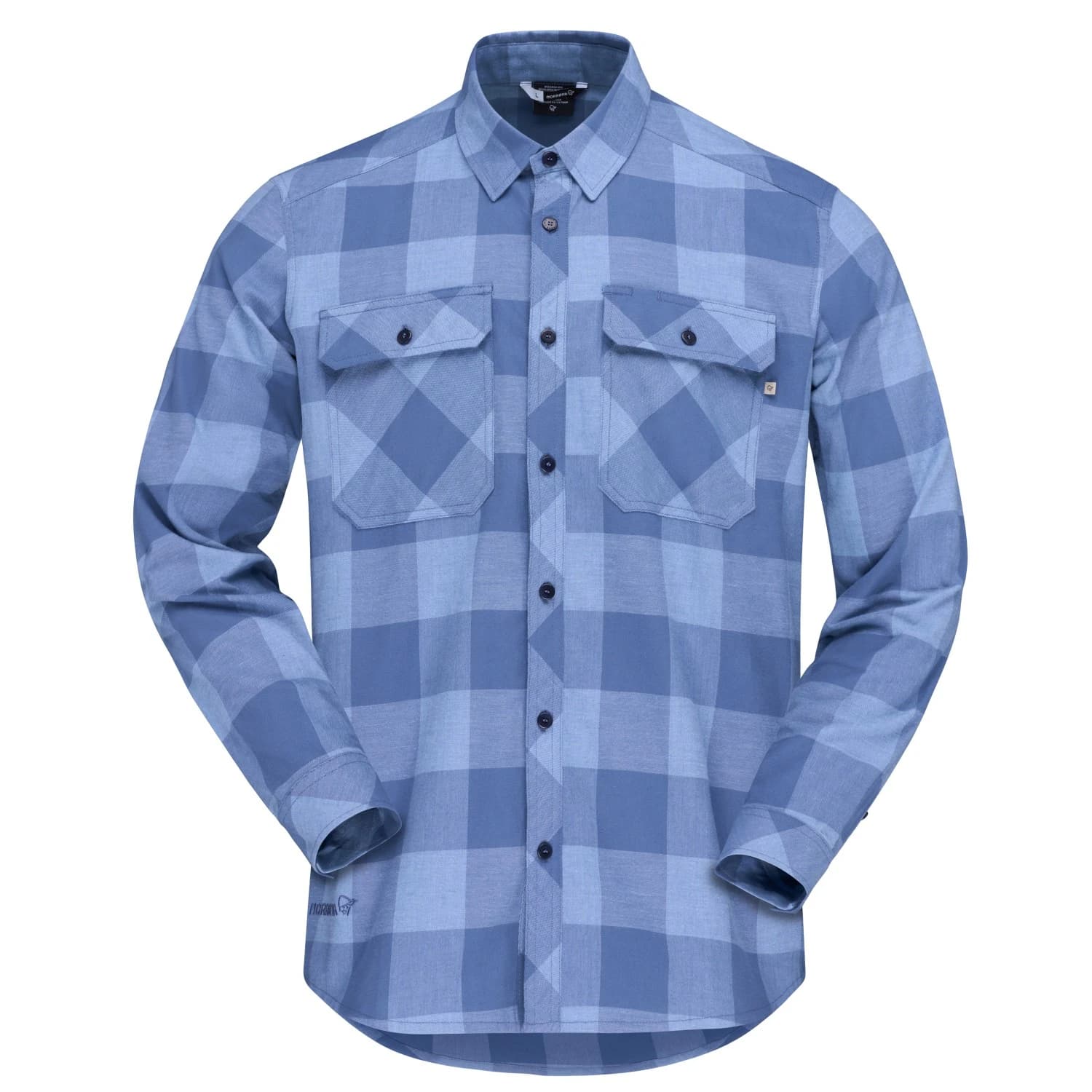 Мъжка риза с копчета Norrøna Femund Flannel Lightweight Shirt - Frozen Fjord