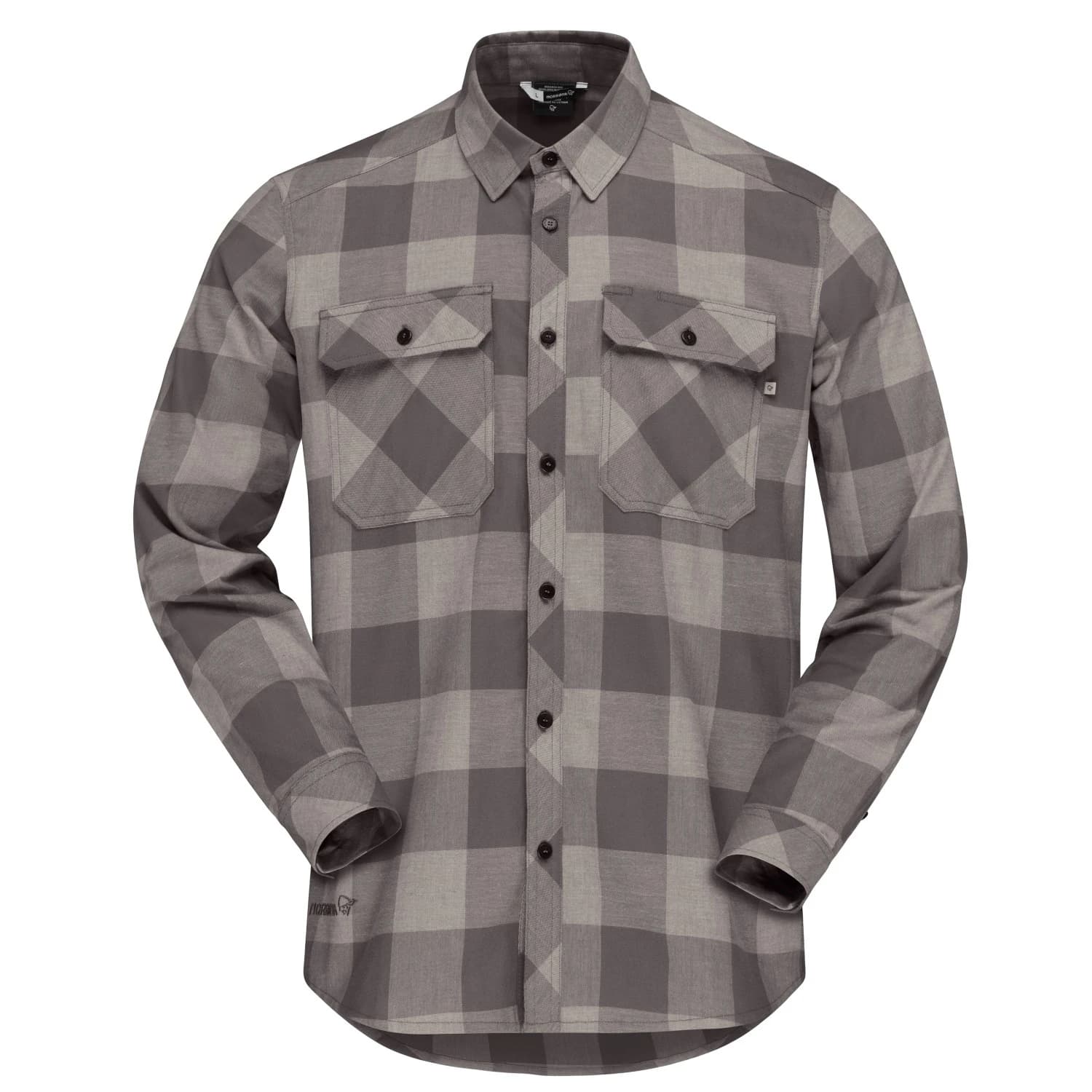 Мъжка риза с копчета Norrøna Femund Flannel Lightweight Shirt - Winter Twig