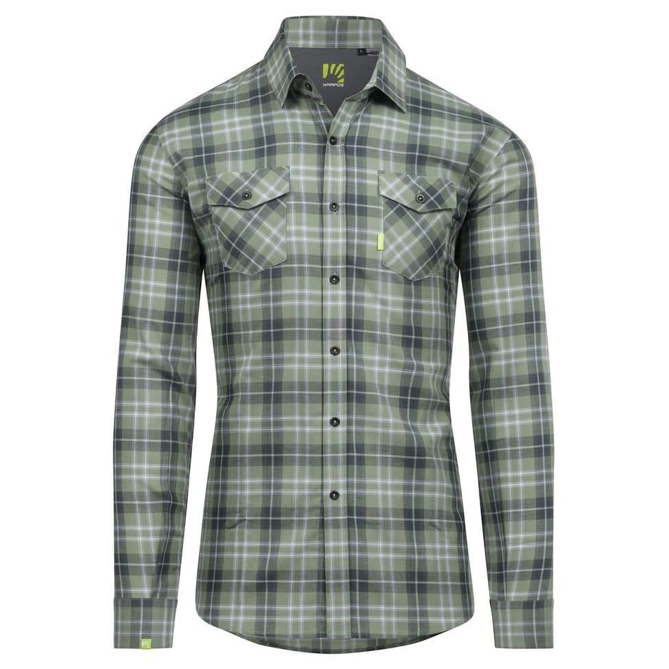 Мъжка риза с копчета Karpos Furetto Shirt - Sea Spray / Woodl.Gray