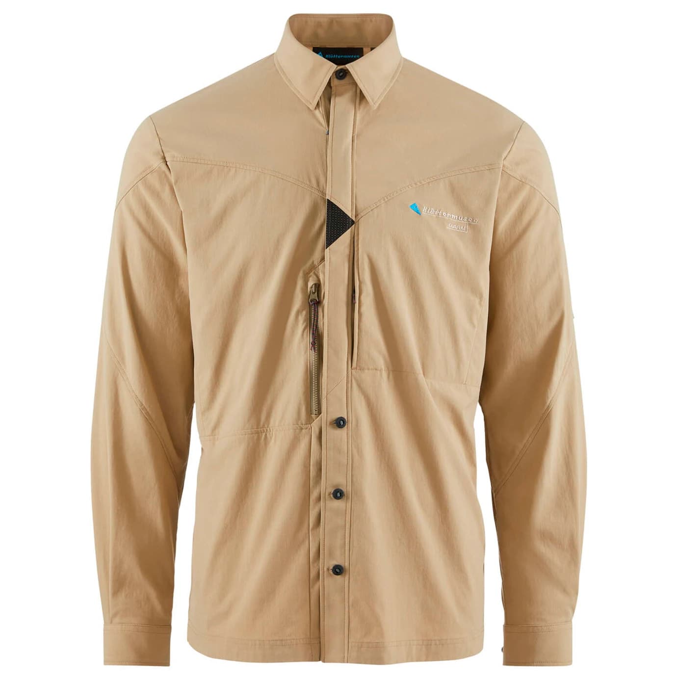 Мъжка риза с копчета Klättermusen Garm L/S Shirt - Khaki