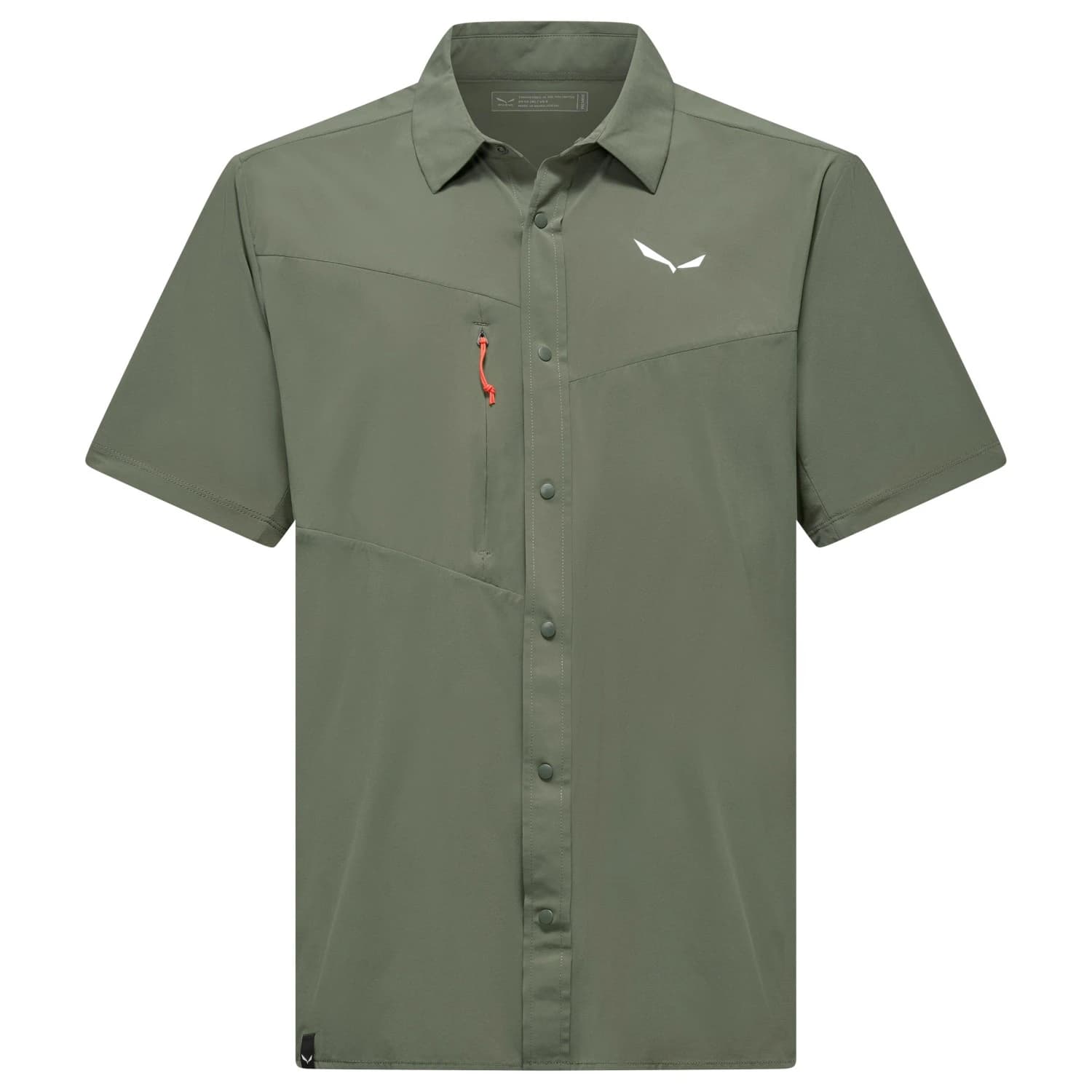 Мъжка риза с копчета Salewa Puez S/S Shirt - Faded Green