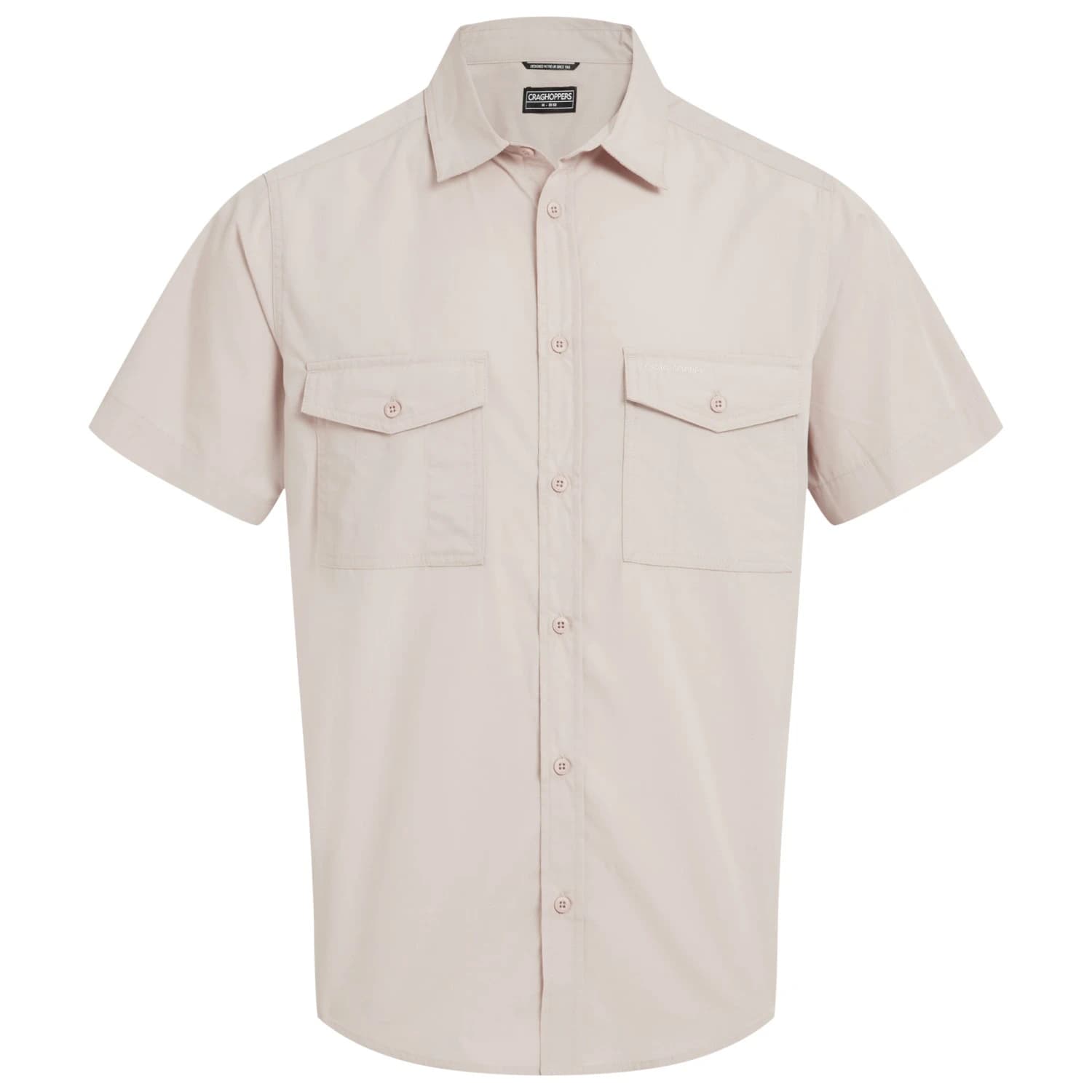 Мъжка риза с копчета Craghoppers Kiwi II S/S Shirt - Oatmeal