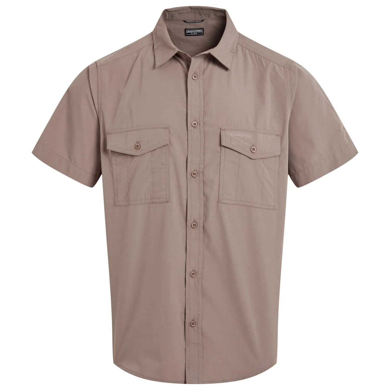 Мъжка риза с копчета Craghoppers Kiwi II S/S Shirt - Pebble