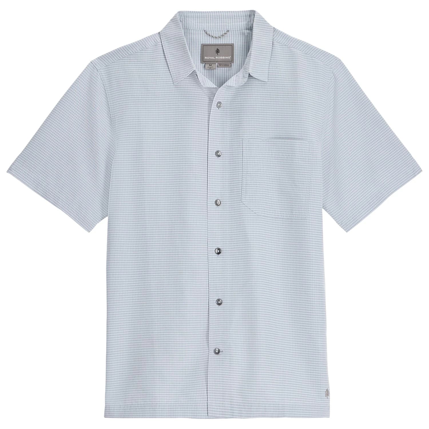 Мъжка риза с копчета Royal robbins Desert Pucker Dry S/S Shirt - Misty Blue