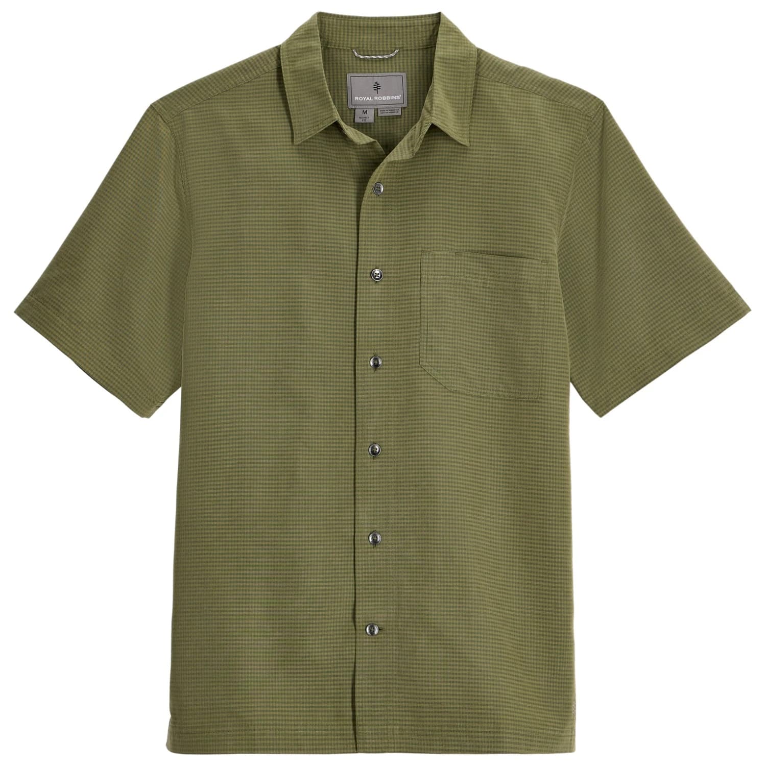 Мъжка риза с копчета Royal robbins Desert Pucker Dry S/S Shirt - Olive
