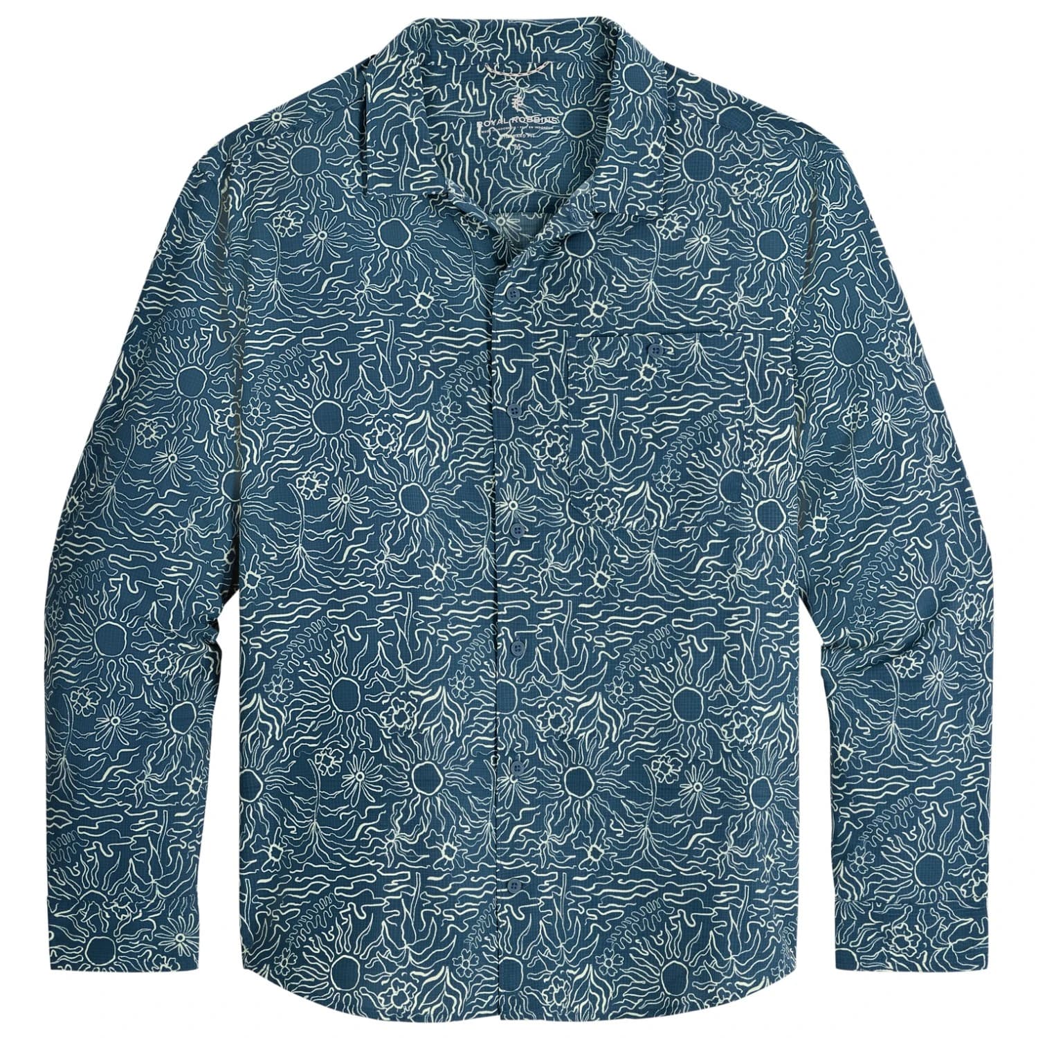Мъжка риза с копчета Royal robbins Salathe Sun Shirt L/S Shirt - Orion Blue Solar Pt