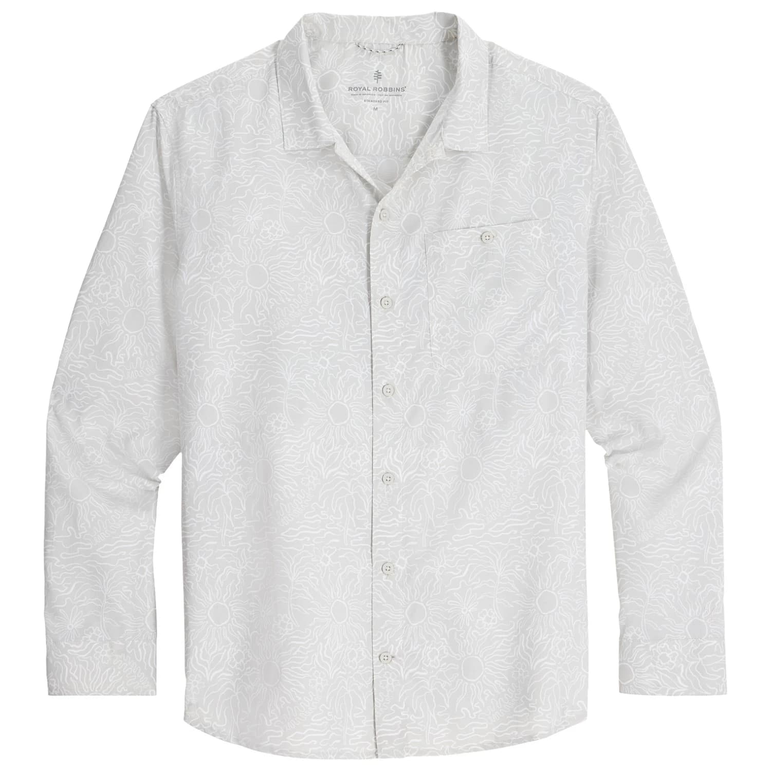 Мъжка риза с копчета Royal robbins Salathe Sun Shirt L/S Shirt - Soapstone Solar Pt