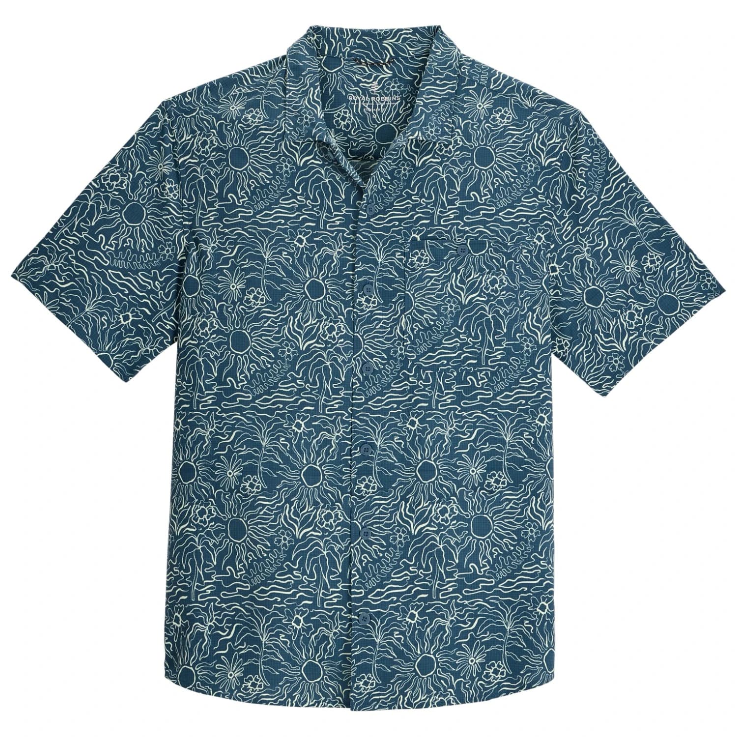 Мъжка риза с копчета Royal robbins Salathe Sun Shirt S/S Shirt - Orion Blue Solar Pt