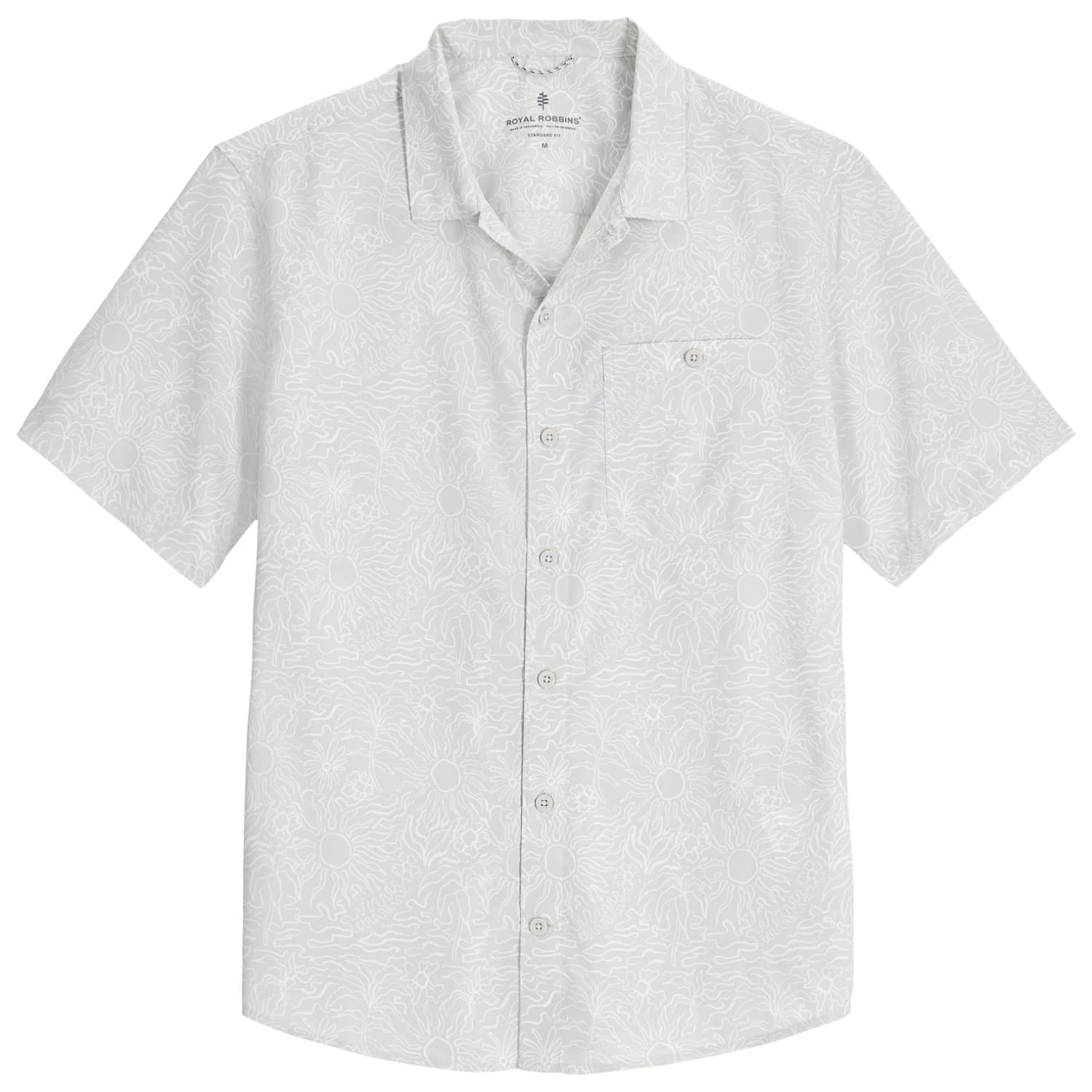 Мъжка риза с копчета Royal robbins Salathe Sun Shirt S/S Shirt - Soapstone Solar Pt