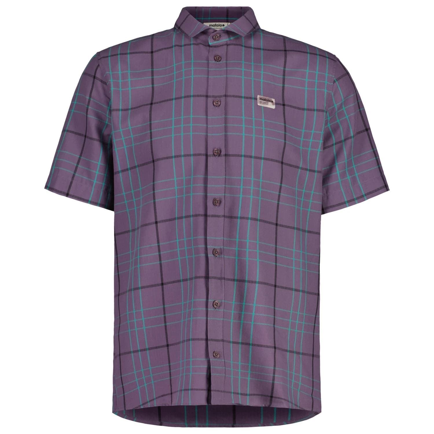 Мъжка риза с копчета Maloja AllanM. 1/2 Shirt - Stormy Lilac Check