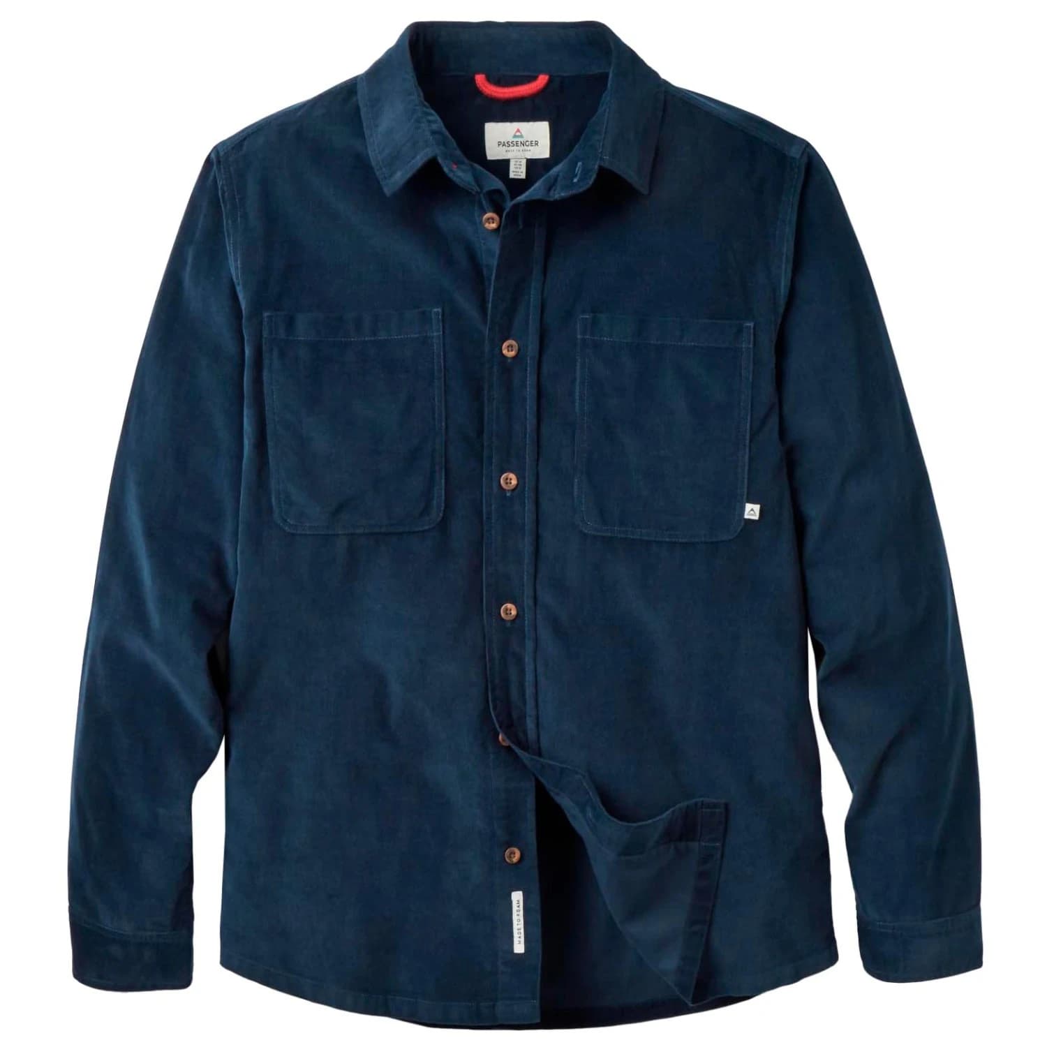 Мъжка риза с копчета Passenger Backcountry Cord Light Shirt 2.0 Shirt - Deep Navy