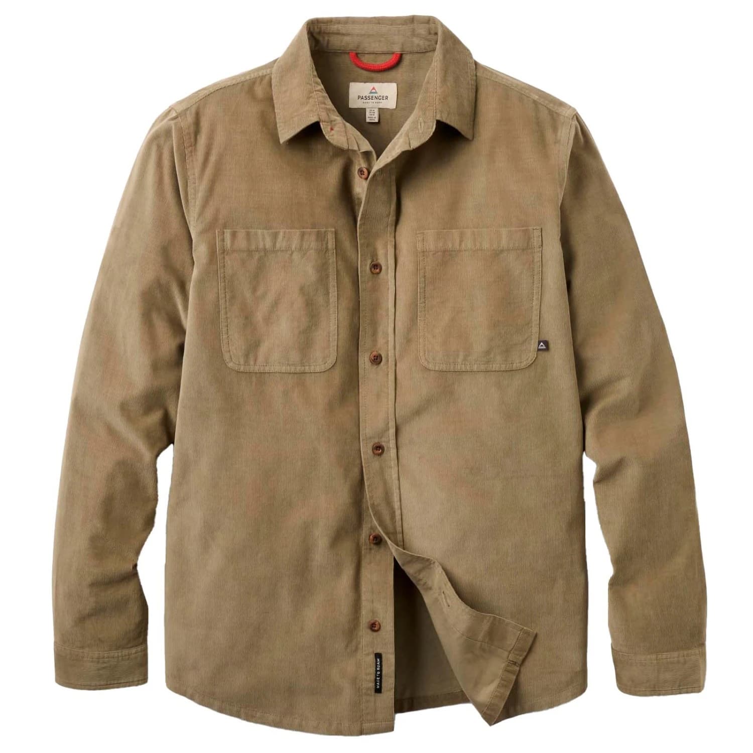 Мъжка риза с копчета Passenger Backcountry Cord Light Shirt 2.0 Shirt - Dusty Olive