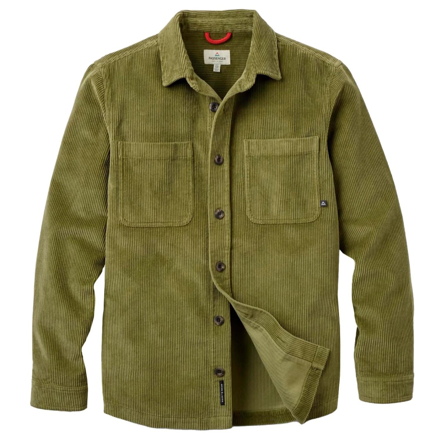 Риза с копчета Passenger Backcountry Heavyweight Cord Overshirt Shirt - Khaki