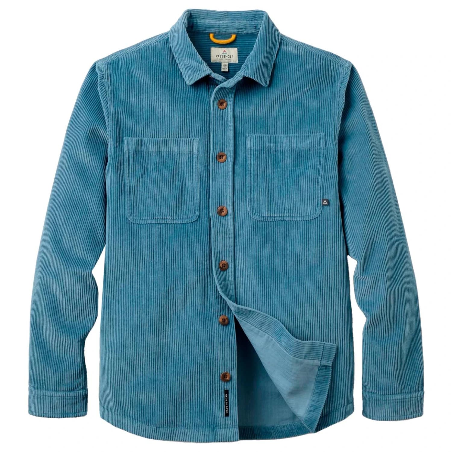 Риза с копчета Passenger Backcountry Heavyweight Cord Overshirt Shirt - Stormy Blue