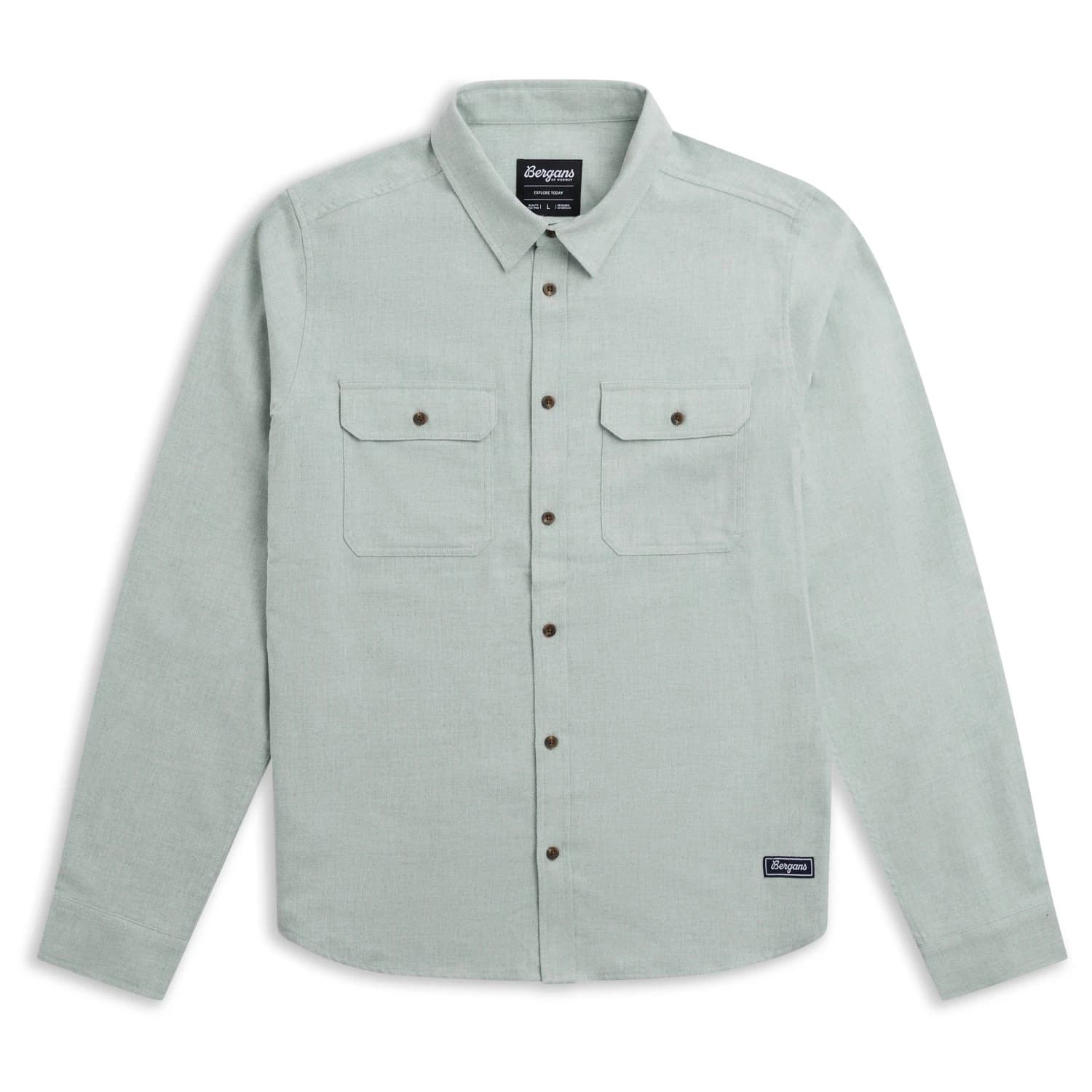 Мъжка риза с копчета Bergans Nordmarka Flannel Shirt - Dried Sage