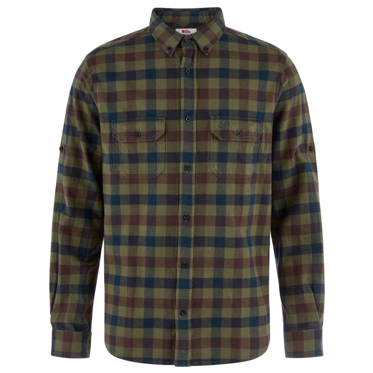 Мъжка риза с копчета Fjällräven Skog Relaxed Shirt - Laurel Green / Dark Navy