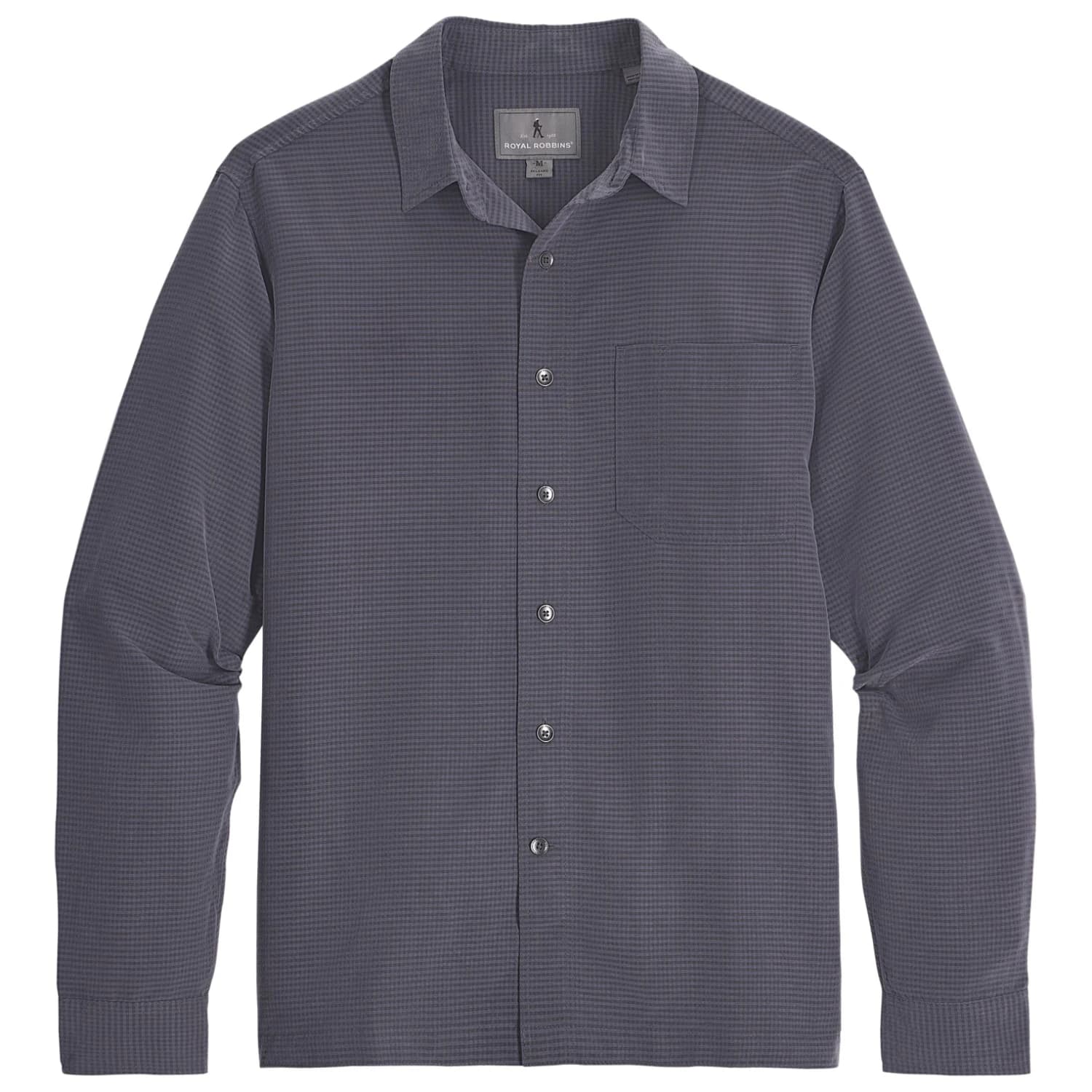 Риза с копчета Royal Robbins Sert Pucker Dry L/S Shirt - Asphalt
