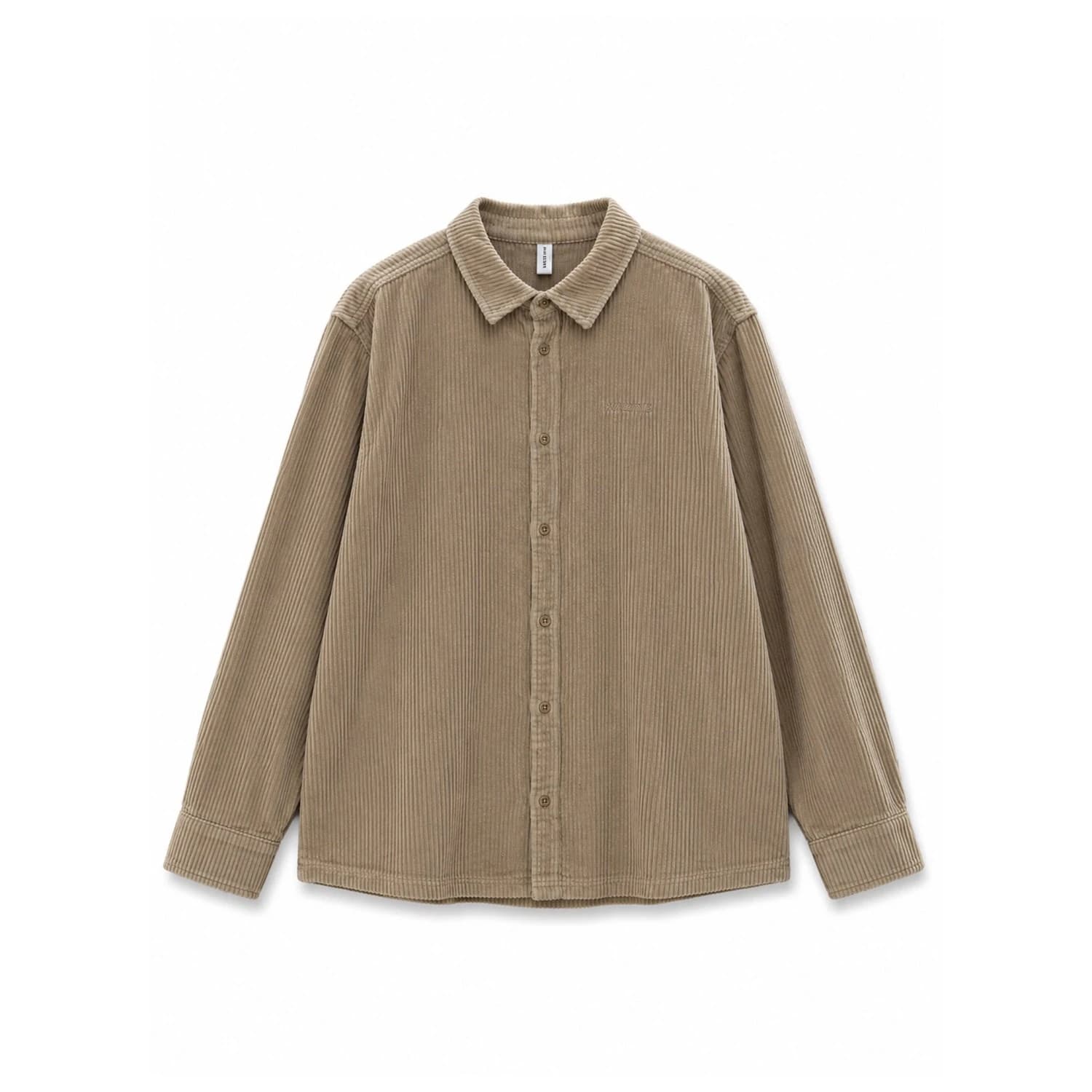 Риза с копчета Mazine Wide Corduroy Shirt - Sandy Olive