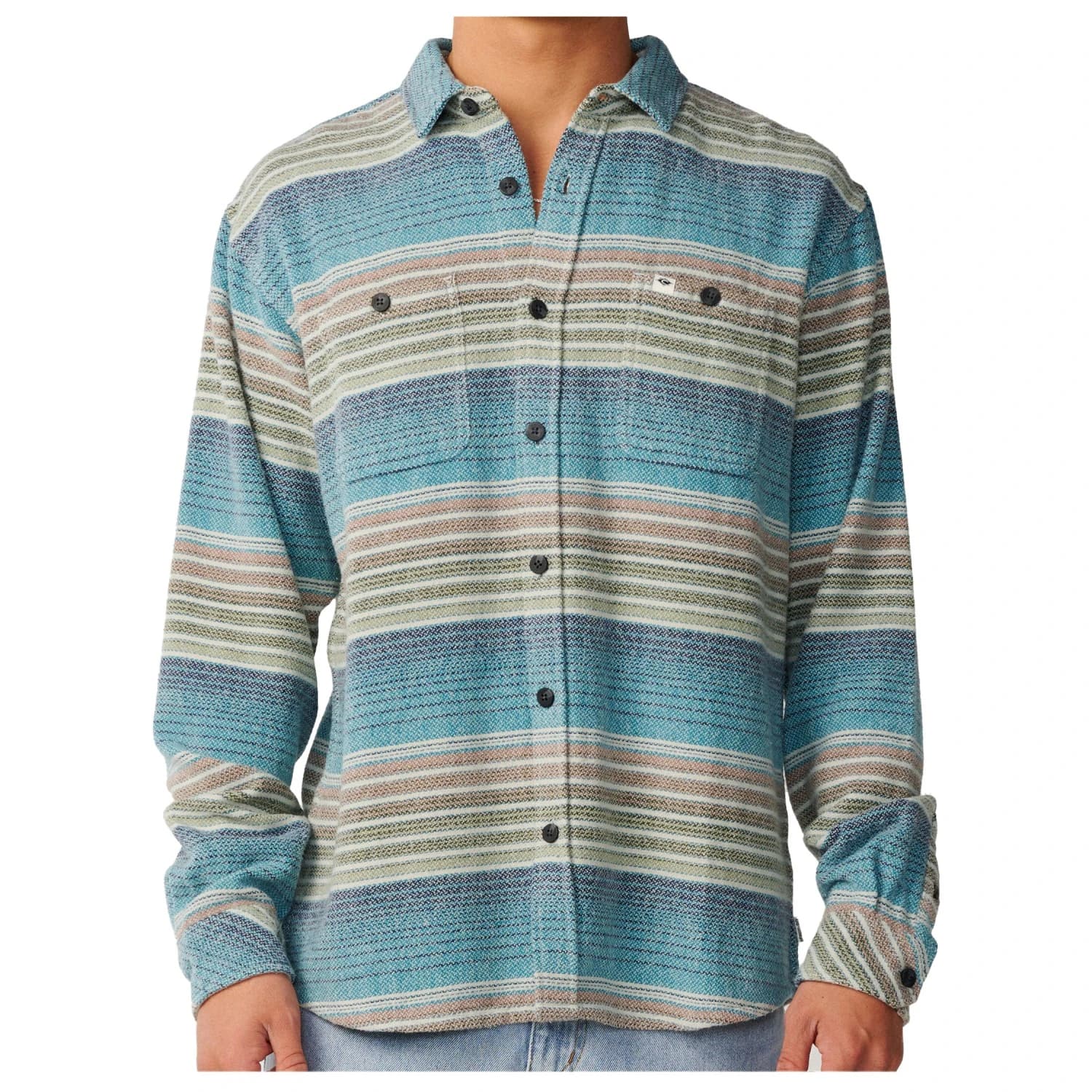 Мъжка риза с копчета Rip Curl Classic Surf Baja Flannel Shirt - Dusty Jade