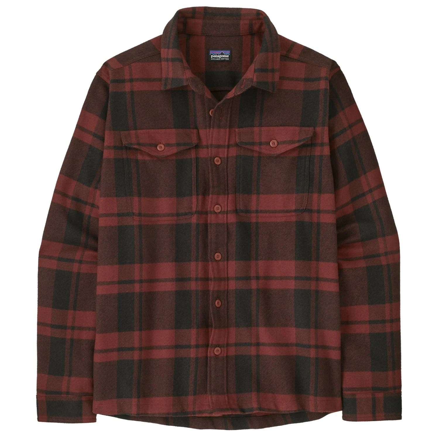 Мъжка риза с копчета Patagonia Fjord Flannel Shirt - Powder: Rusty Red