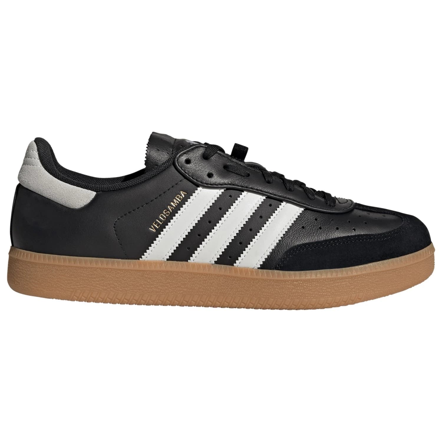 Мъжки обувки за планинско колоездене adidas Velosamba Leather Cycling shoes - Core Black / Ftwr White / Gold Met.