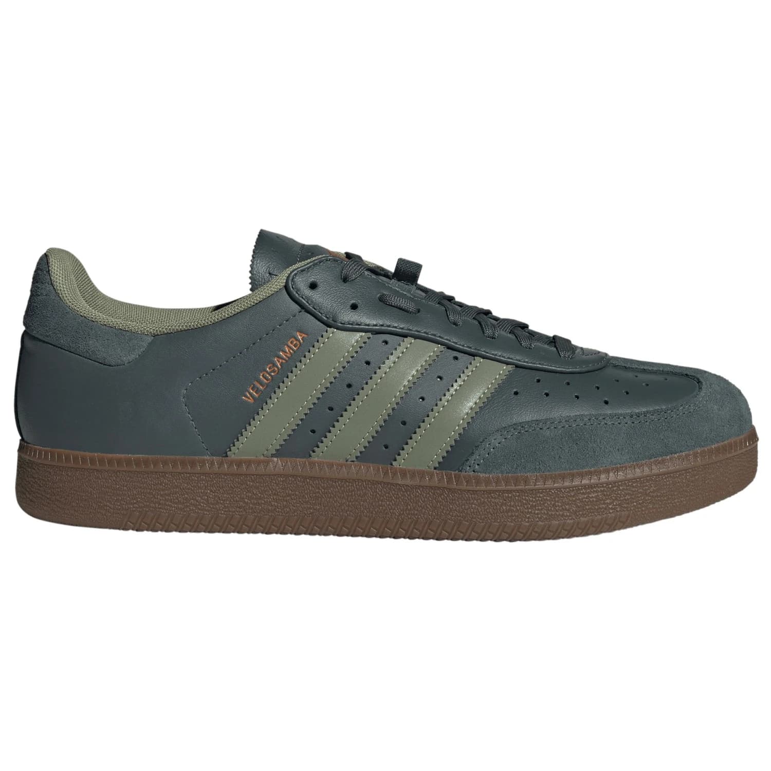 Мъжки обувки за планинско колоездене adidas Velosamba Leather Cycling shoes - Legend Ivy / Tent Green / Thermal Gold Metallic