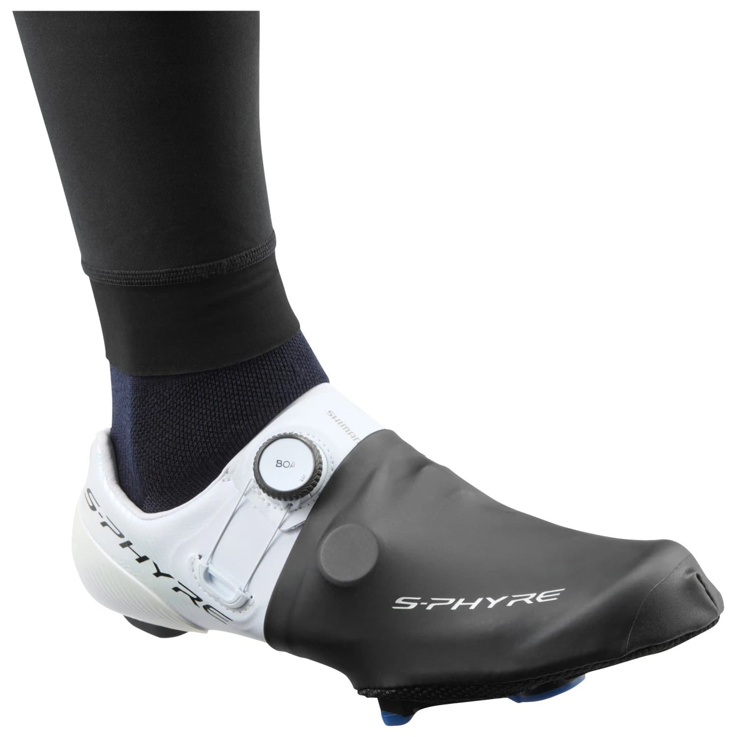 Калцуни за колоездачни обувки Shimano S-PHYRE Toe Shoe Cover Overshoes - Black