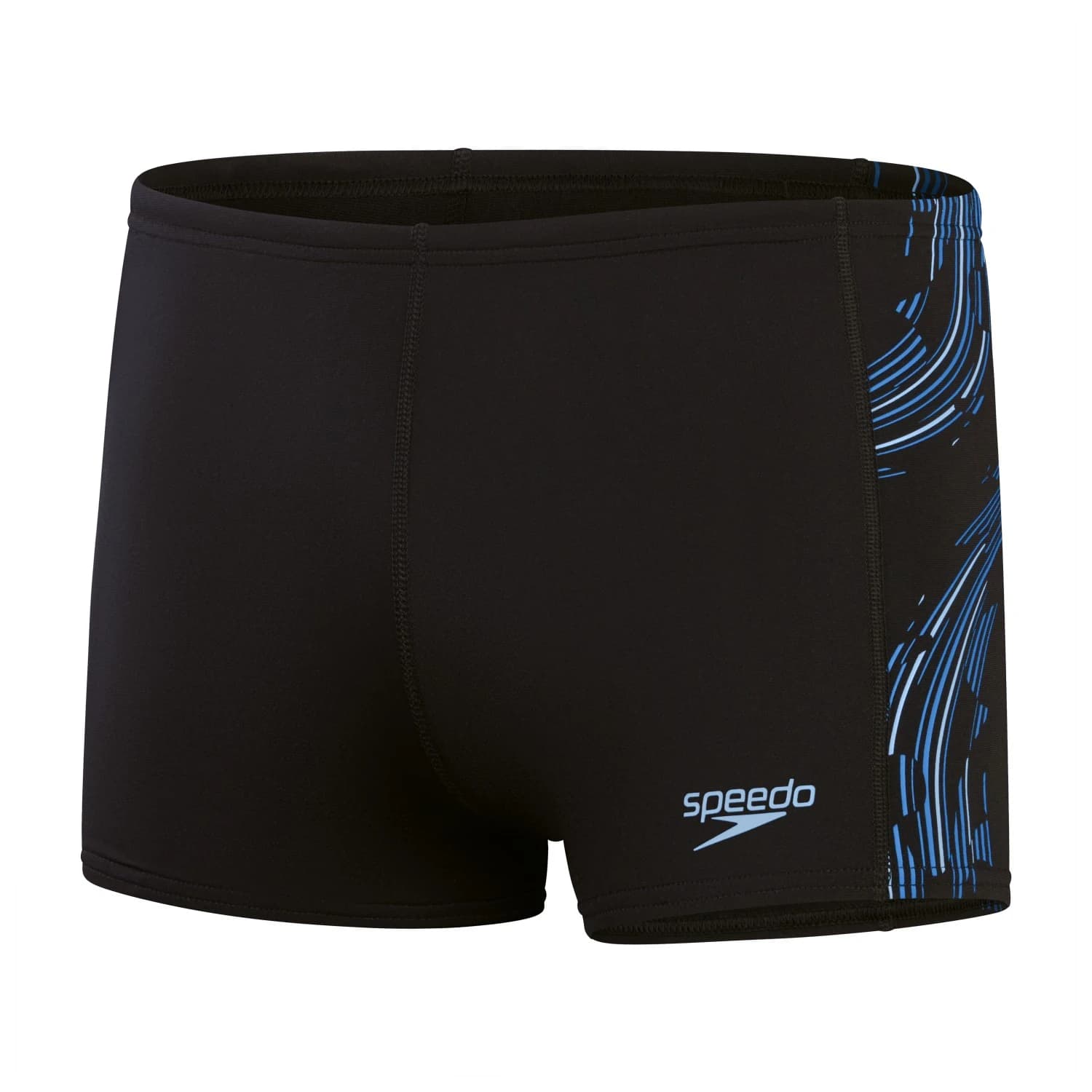 Мъжки бански слипове Speedo Tech Panel Aquashort Swim brief - Black / Curious Blue / True Cobalt