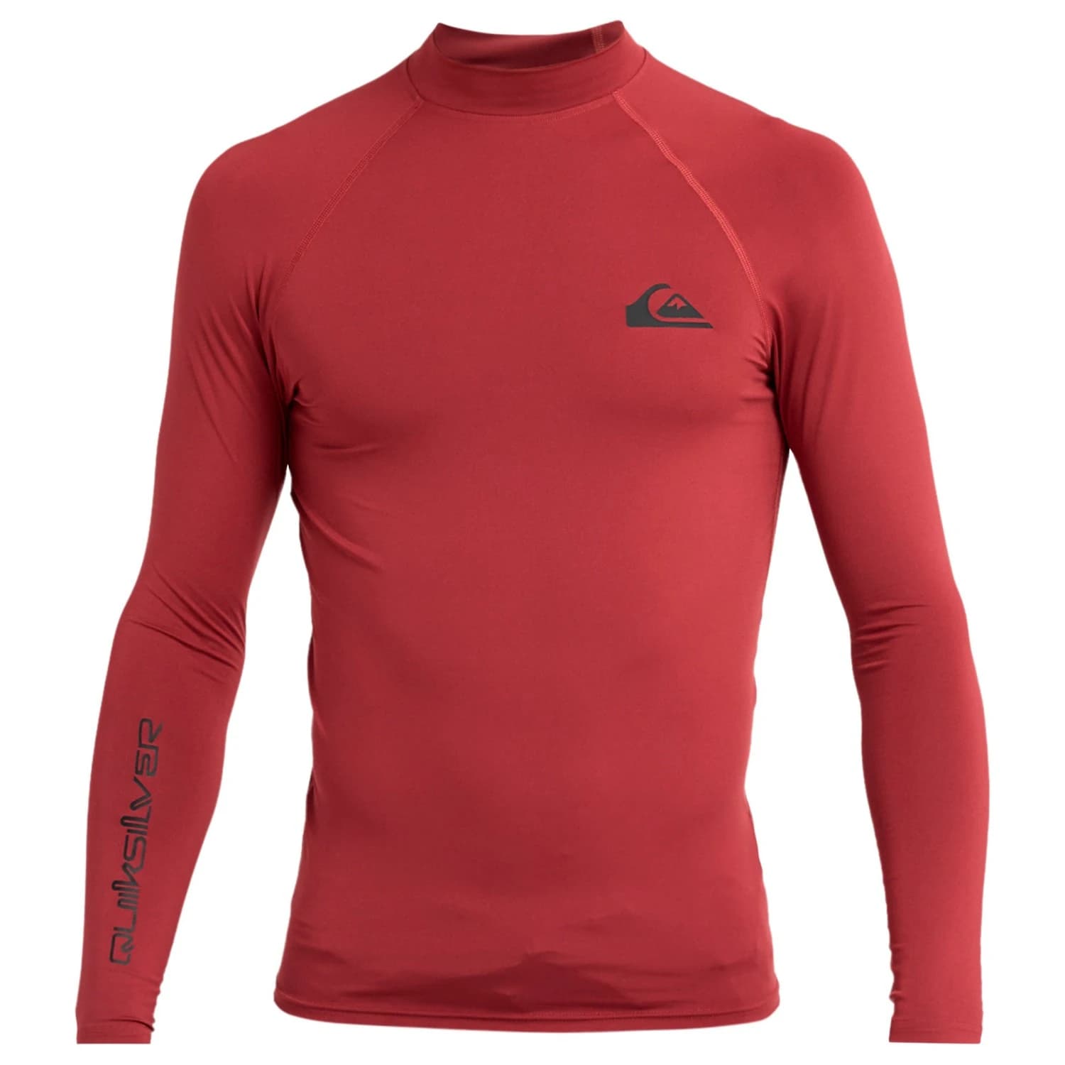 Мъжка плажна тениска от ликра Quiksilver Everyday UPF 50 L/S Lycra - Burnt Russet