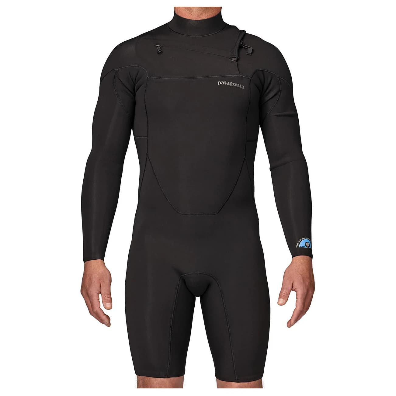 Мъжки неопренов костюм Patagonia Regulator Lite Front-Zip L/S Spring Suit Lycra - Black